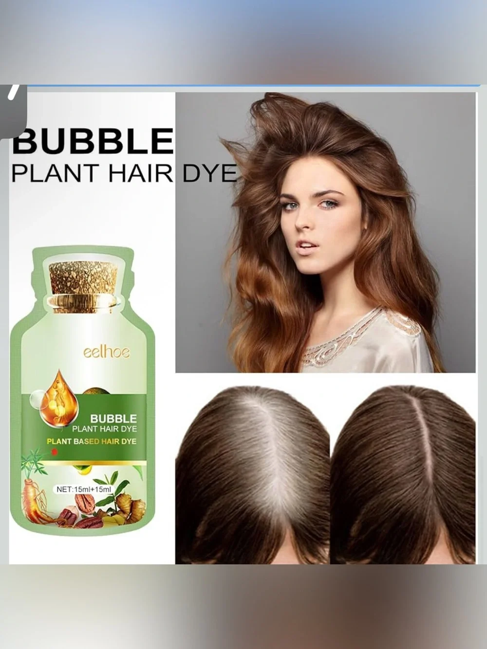 Bubble Plant Hair Dye – Dark Brown